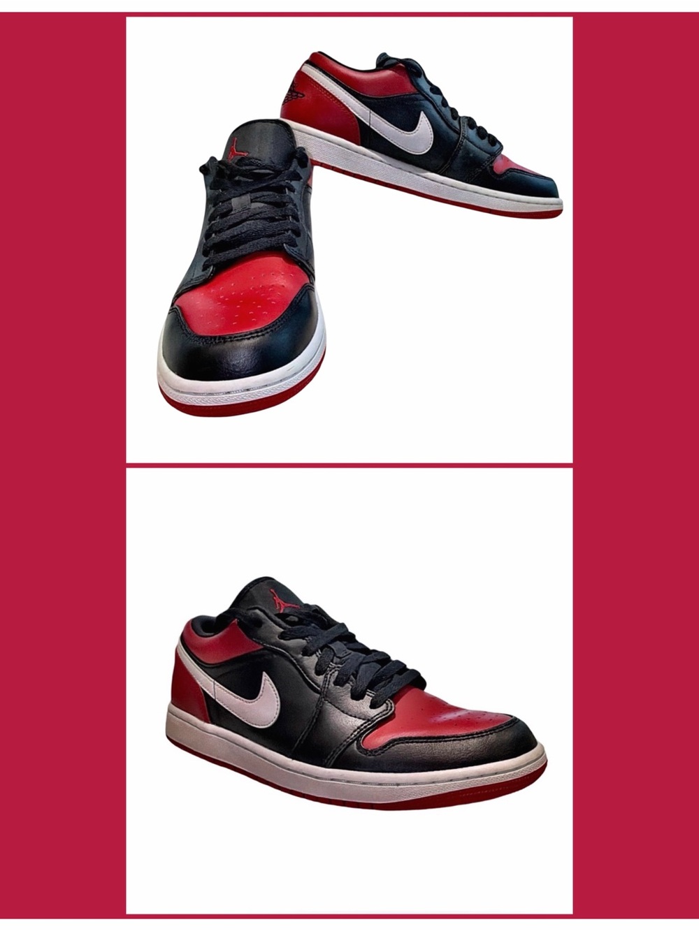 Nike Air Jordan 1 Low Alternate Bred Toe | Black, Red | Men’s Size 9